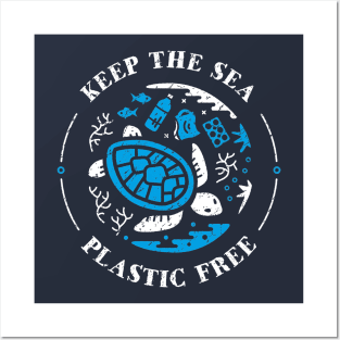 keep the sea plastic free Posters and Art